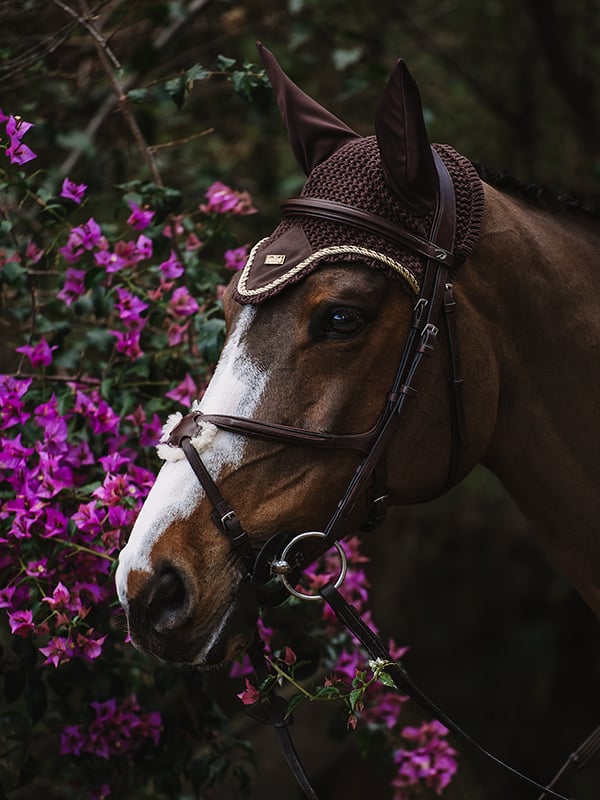 Bonnet anti-mouches Equestrian Stockholm - GOLDEN BRASS