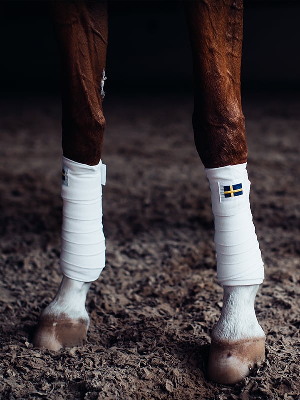 Fleecebandagen Sweden Nation Weiß