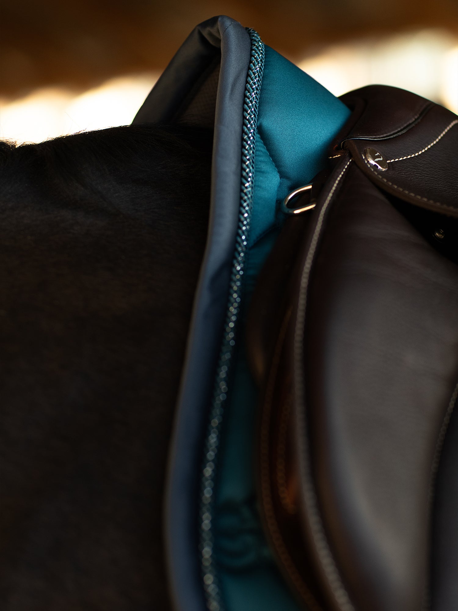 Spring Zadeldekje Teal Blue