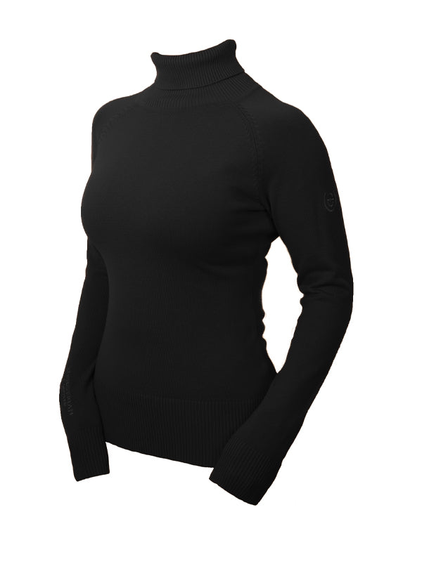 Knitted Polo Top Black Edition