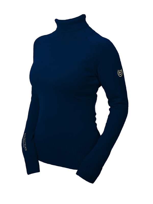 Knitted Polo Top Royal Classic