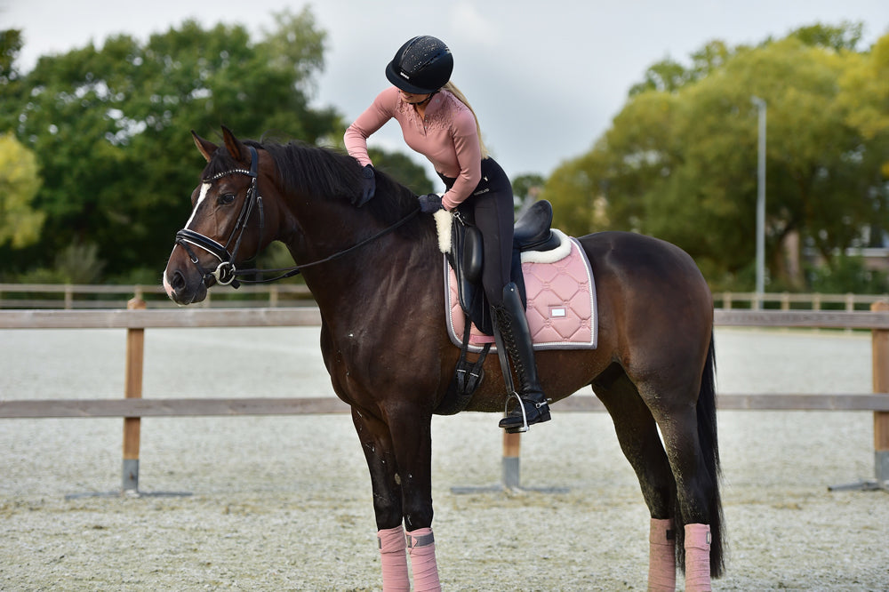 Pink Saddle Pad Pink Pearl Dressage