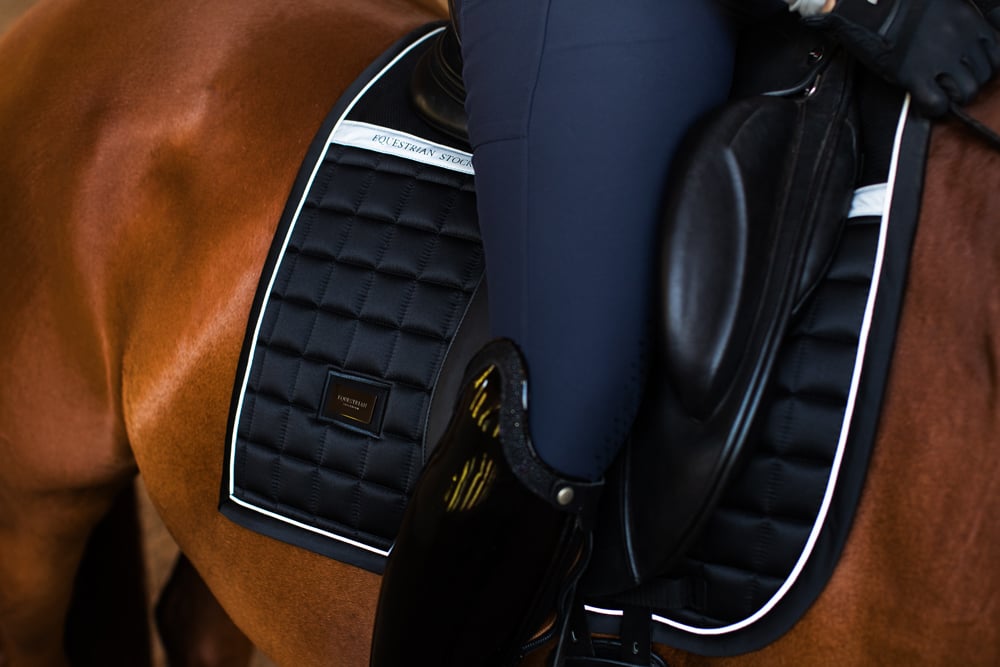 Dressage Saddle Pad Sportive Luminous Black Full