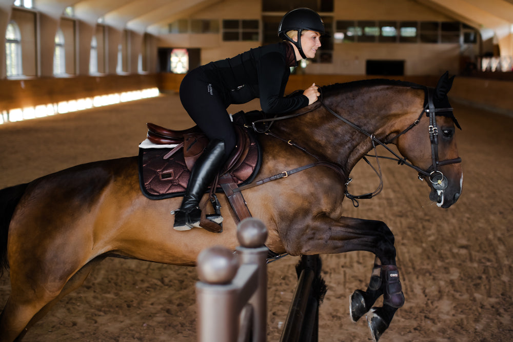 Jump Saddle Pad Mahogany Glimmer | Equestrian Stockholm