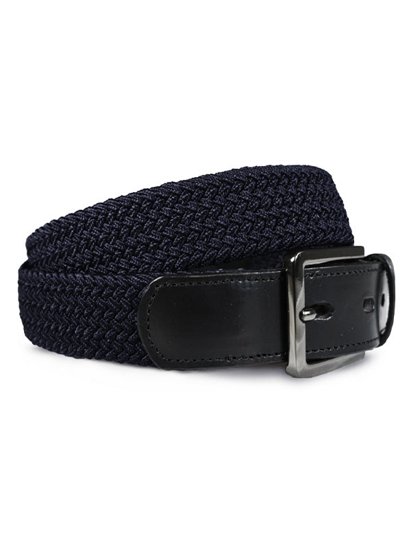 Daily Braided Belt Midnight Blue