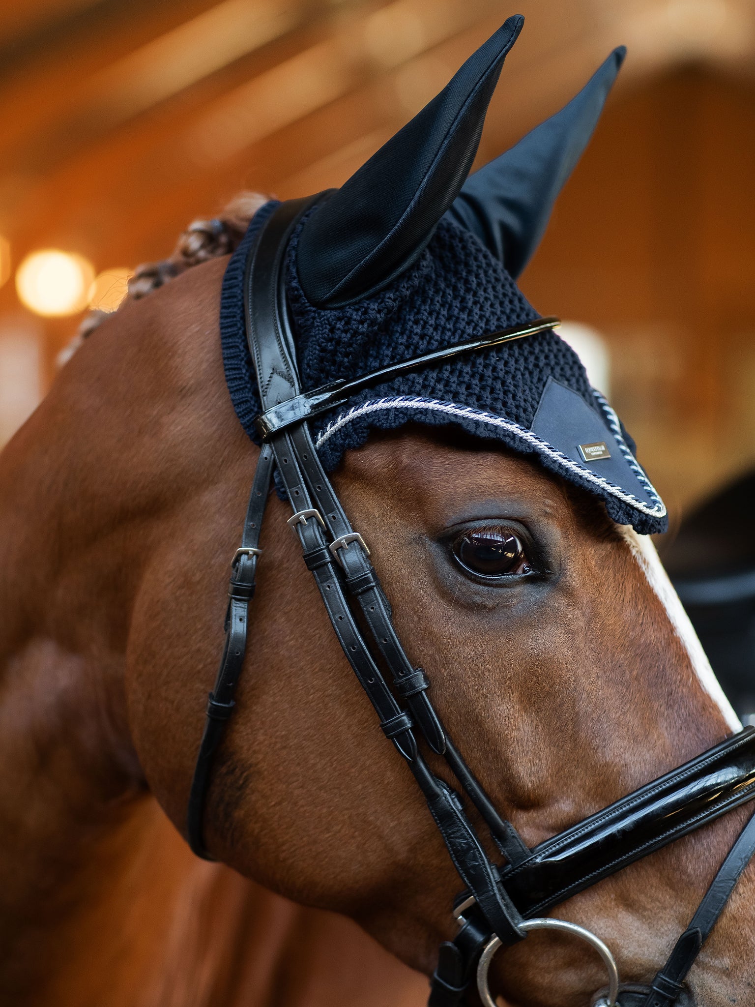 Bonnet &  Cape 確認用です(*´꒳`*) Ear Bonnet Midnight Blue | Equestrian Stockholm