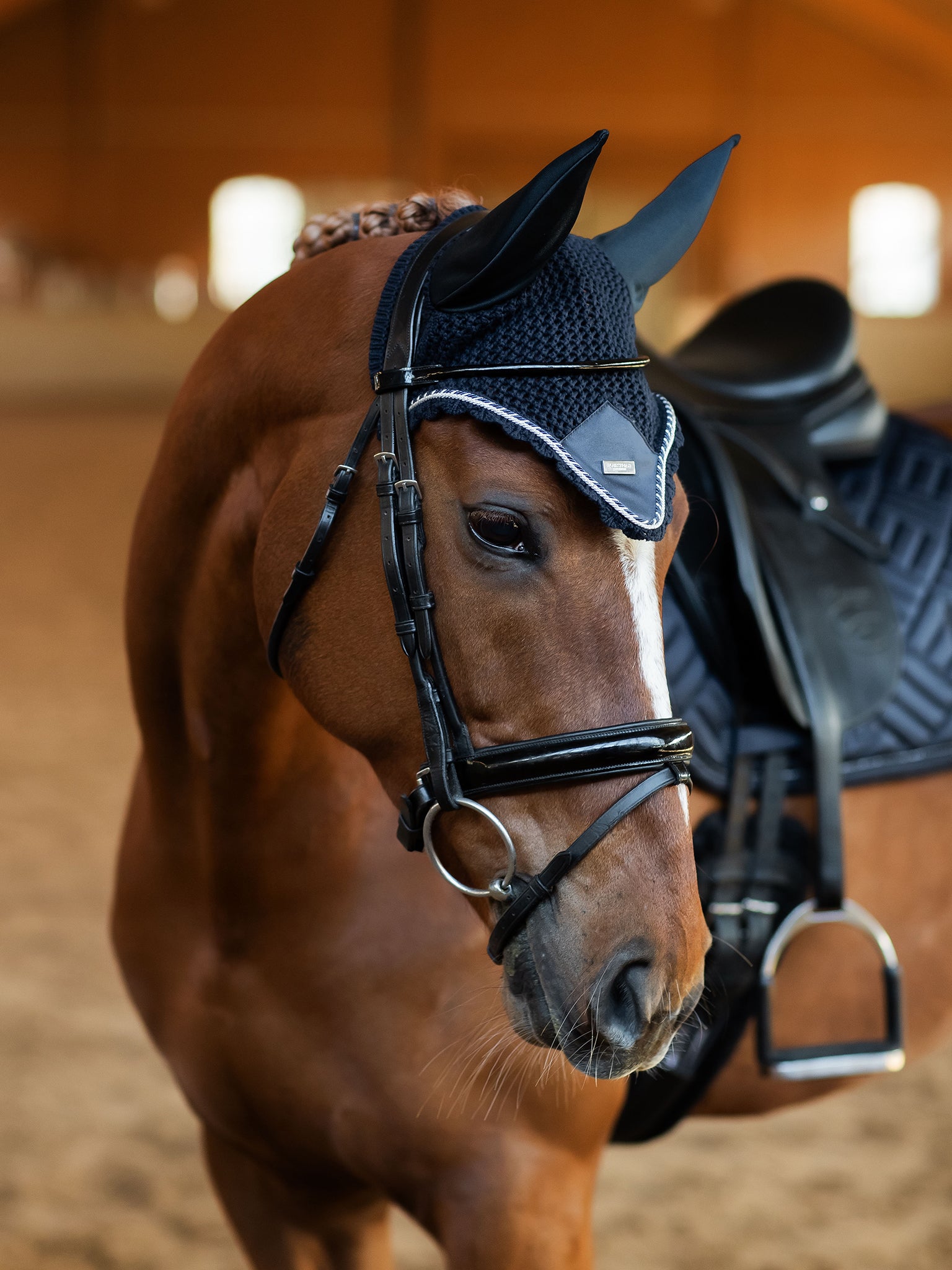 Ear Bonnet Midnight Blue | Equestrian Stockholm