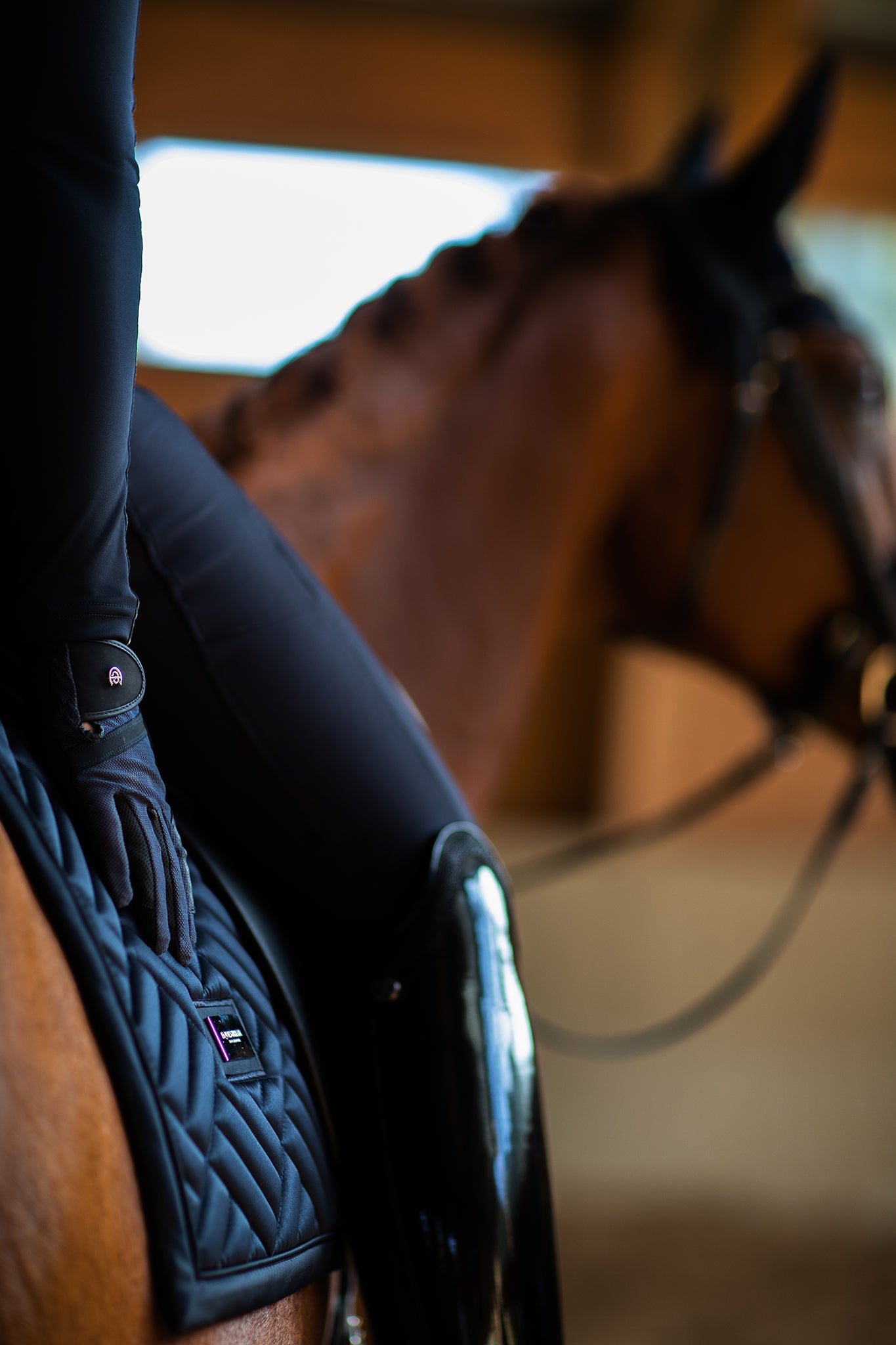 Dressage Saddle Pad Modern Tech Navy