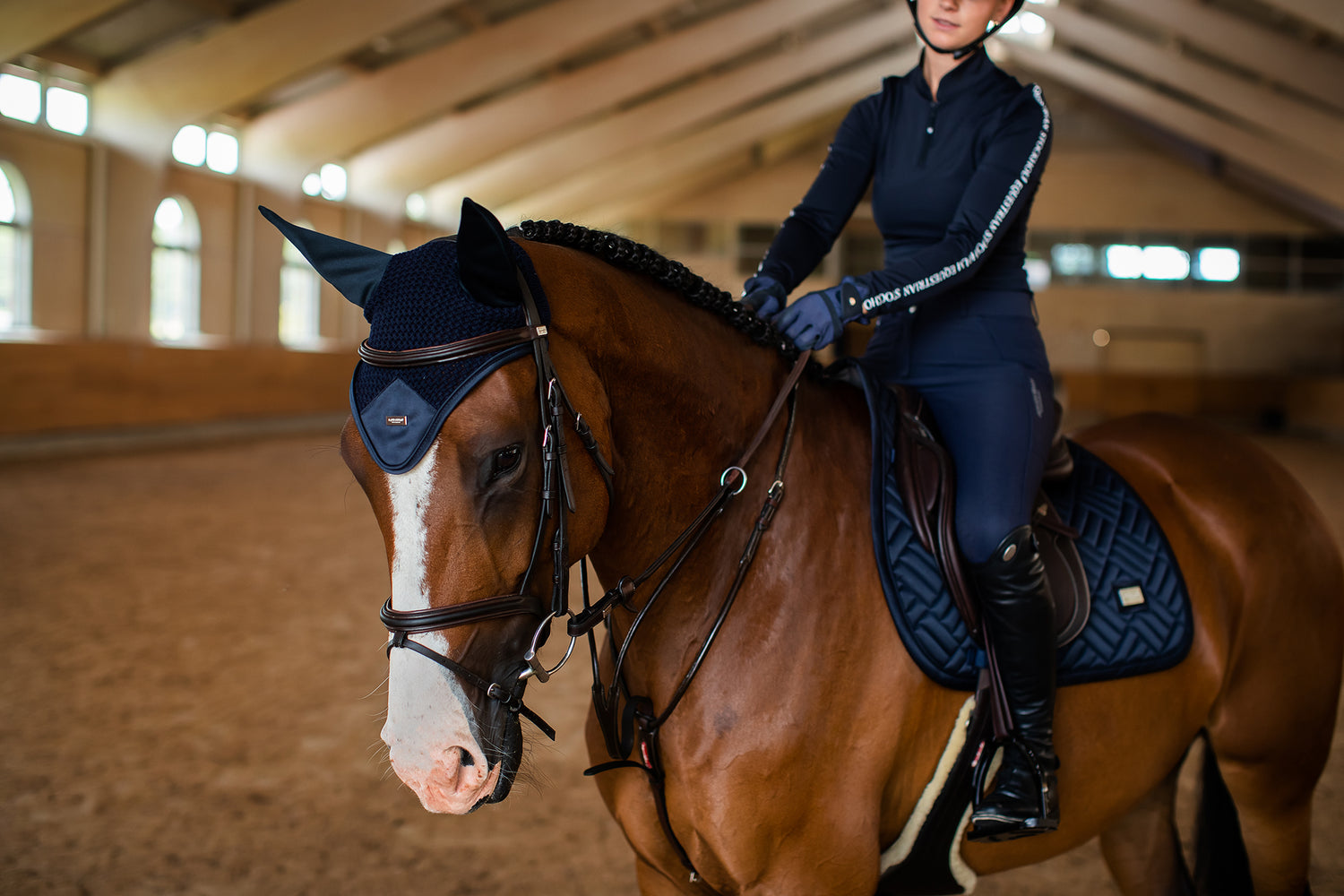 Jump Saddle Pad Modern Tech Navy