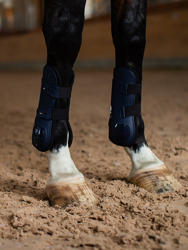 Navy tendon boots hotsell