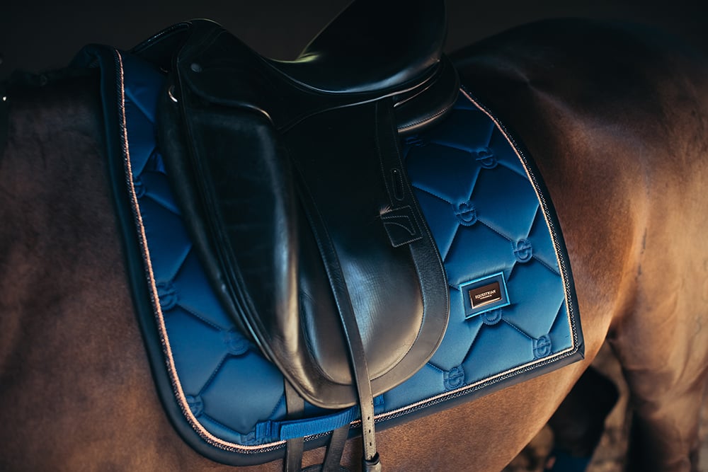 Dressage Saddle Pad Monaco Blue Full