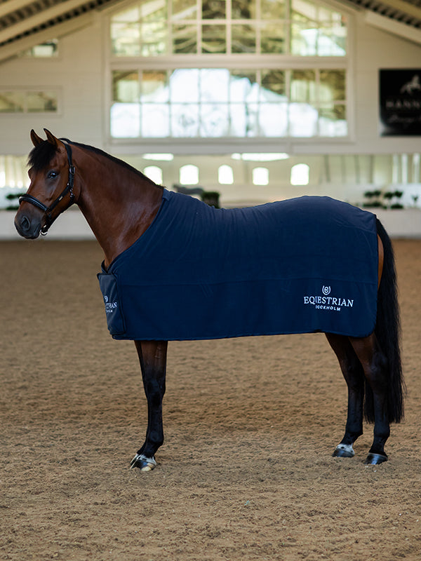 Fleece Blanket Explore Midnight Blue | Equestrian Stockholm
