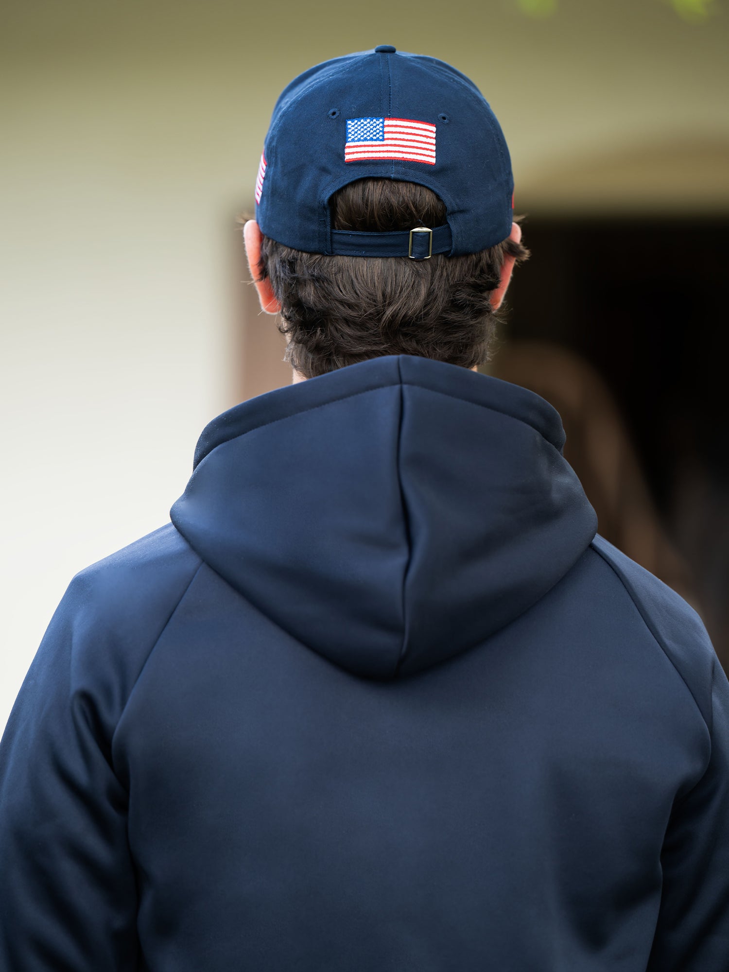 Ease Hoodie Men Navy | Equestrian Stockholm