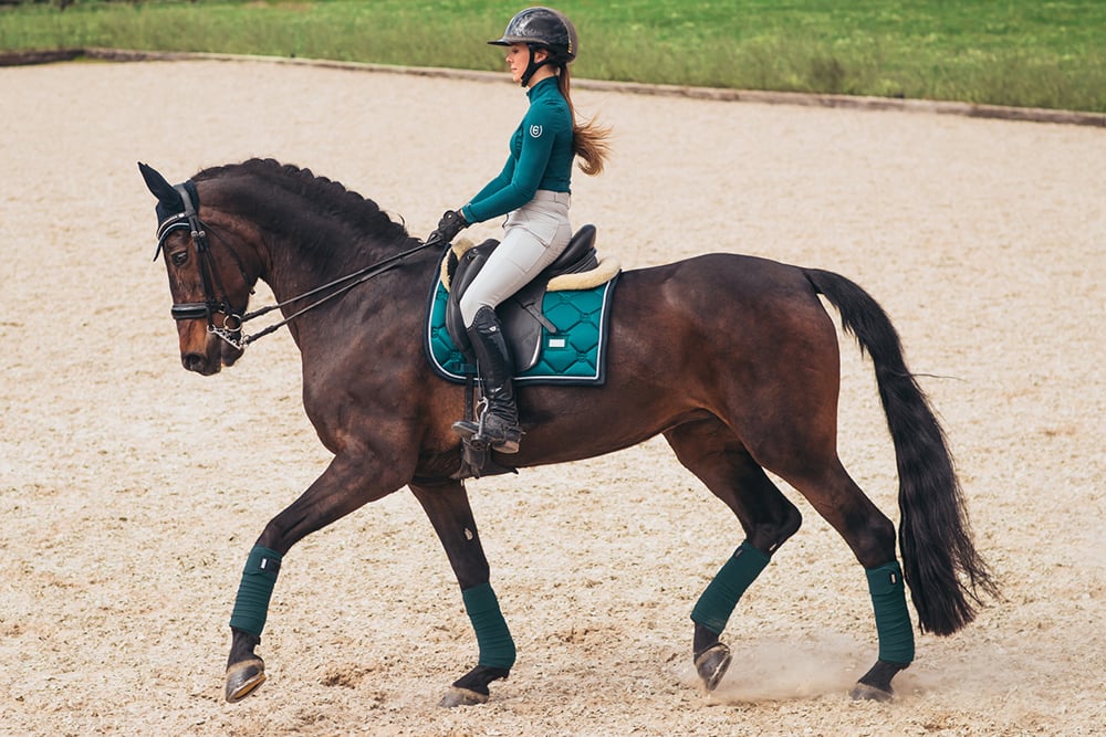 Dressage Saddle Pad Emerald | Equestrian Stockholm