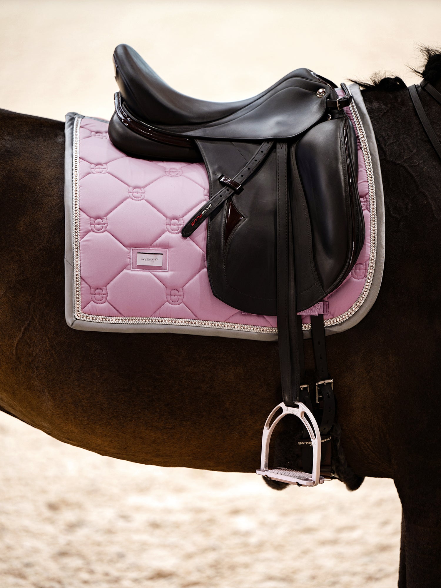 Dressage Saddle Pad Pink Crystal