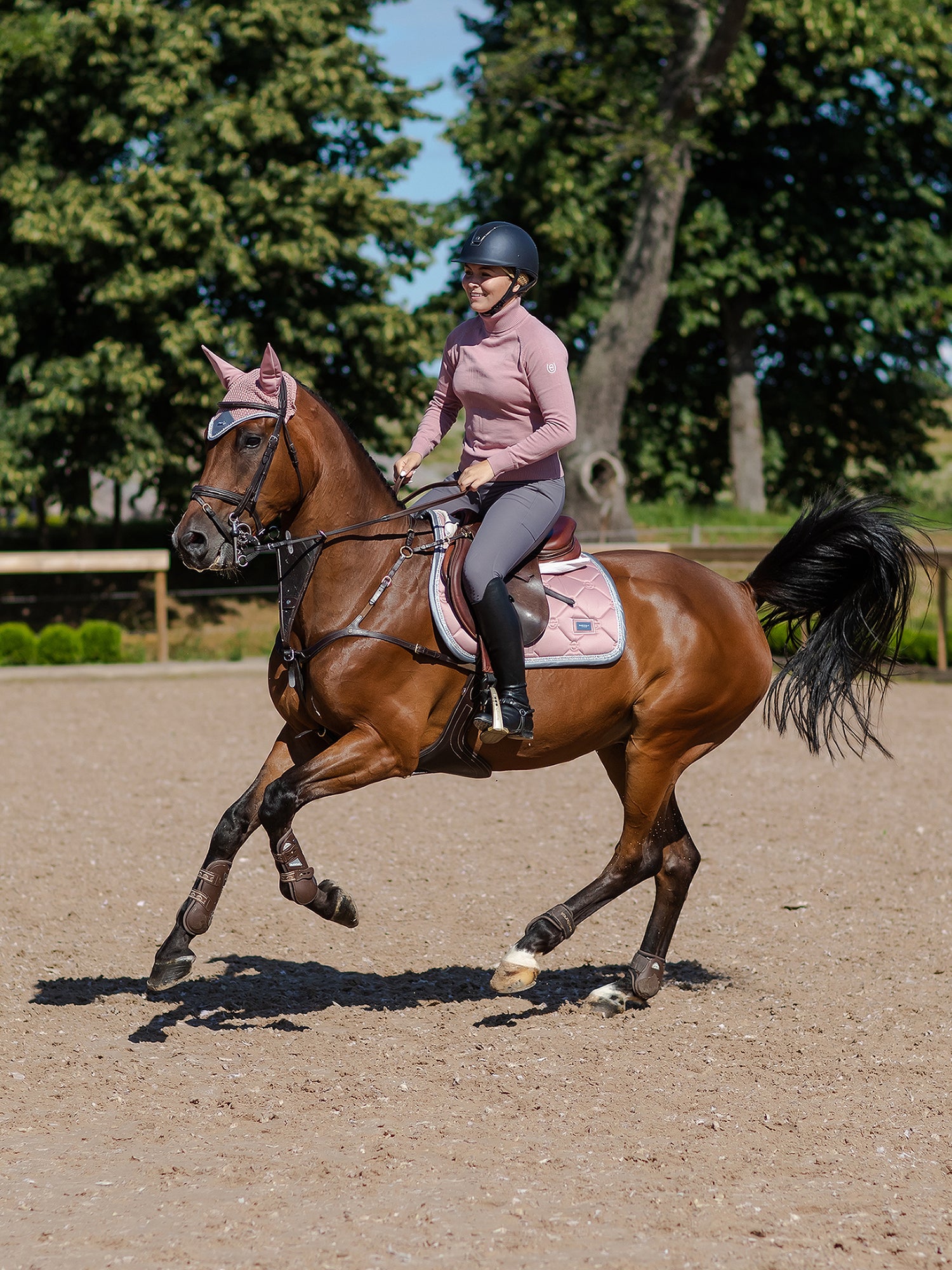 Jump Saddle Pad Pink Crystal