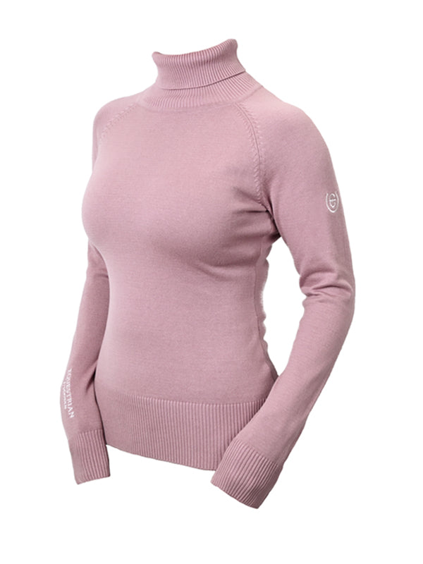 Knitted Polo Top Pink