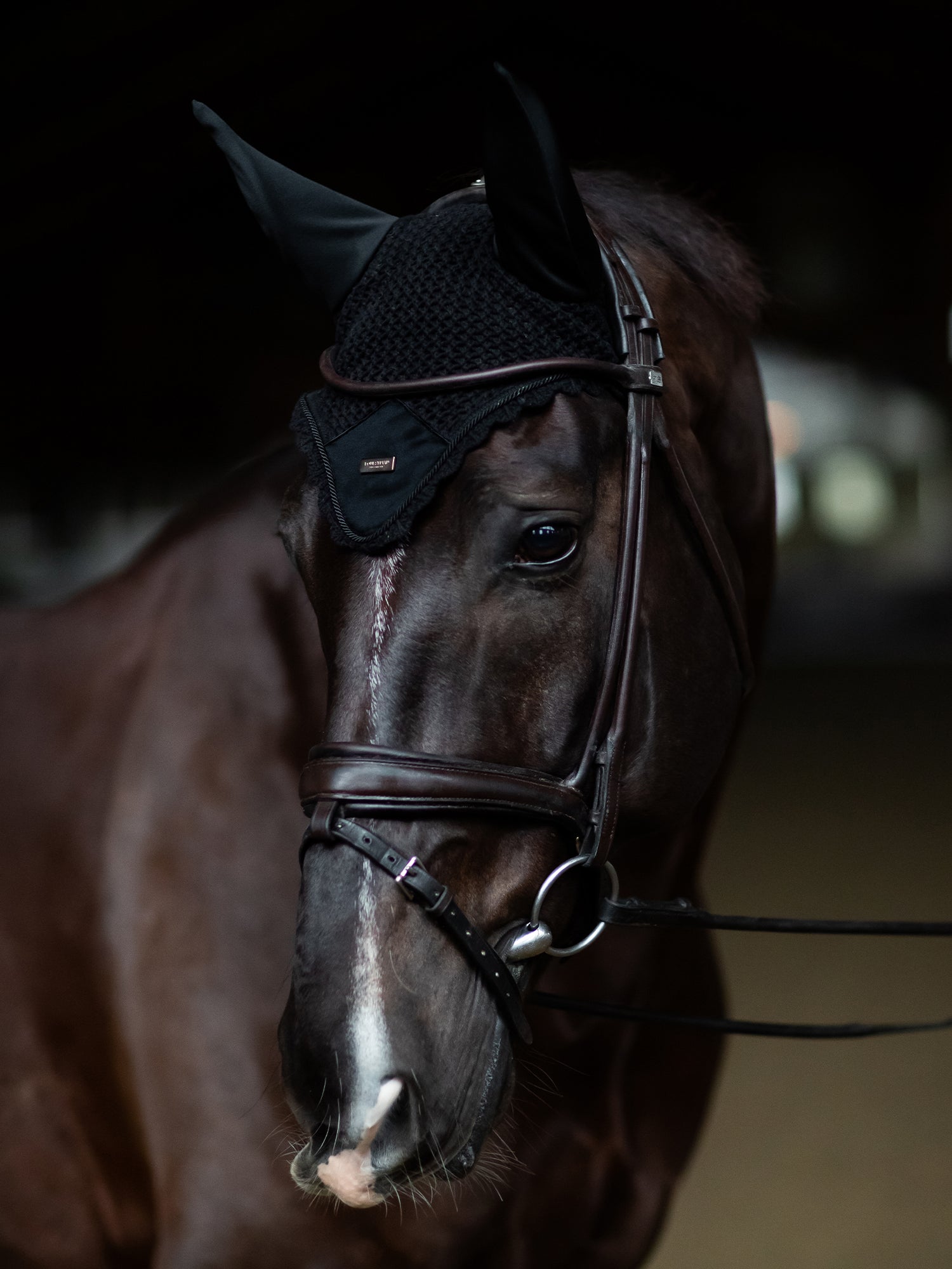 Fliegenhaube Plain Black Rose Gold