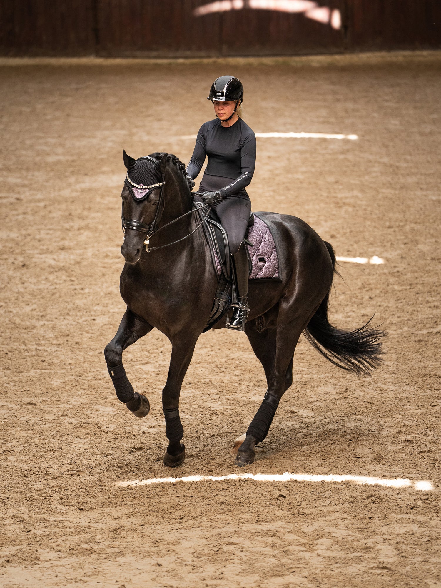 Dressage Saddle Pad Purple Glimmer