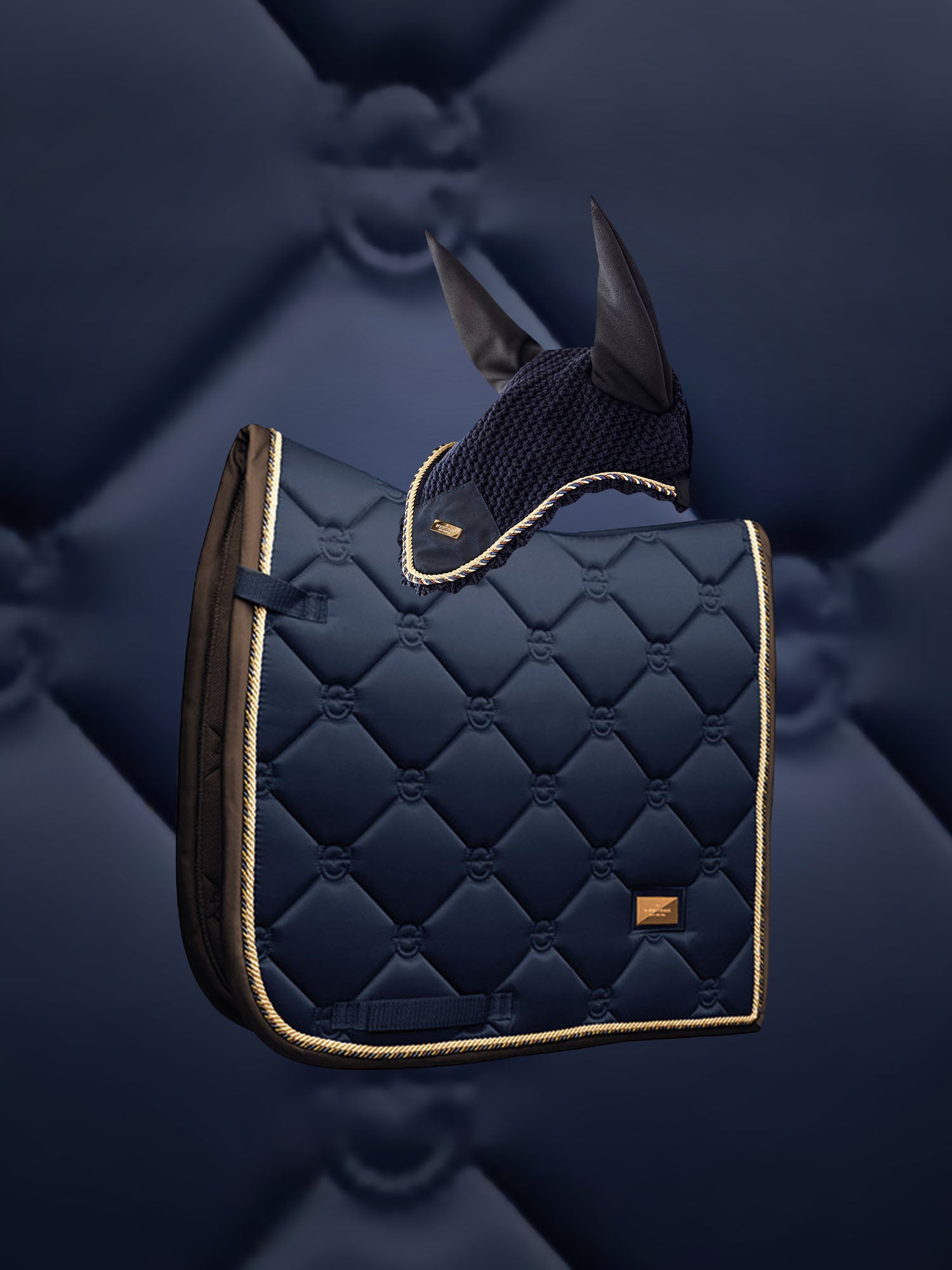 Dressage Saddle Pad + Ear Bonnet - Royal Classic