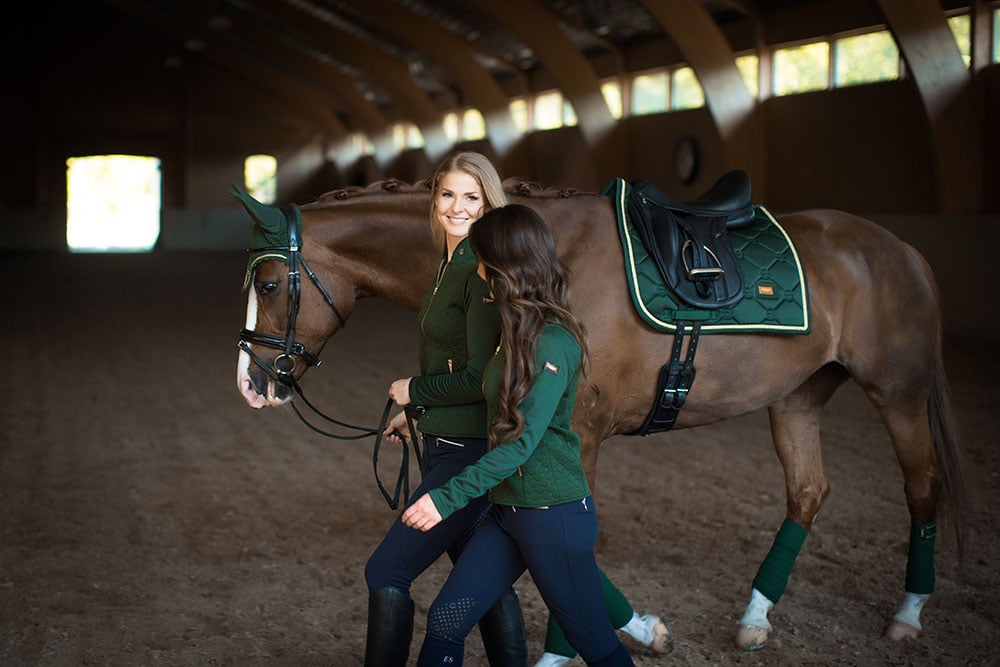 Dressage Saddle Pad Forest Green Full