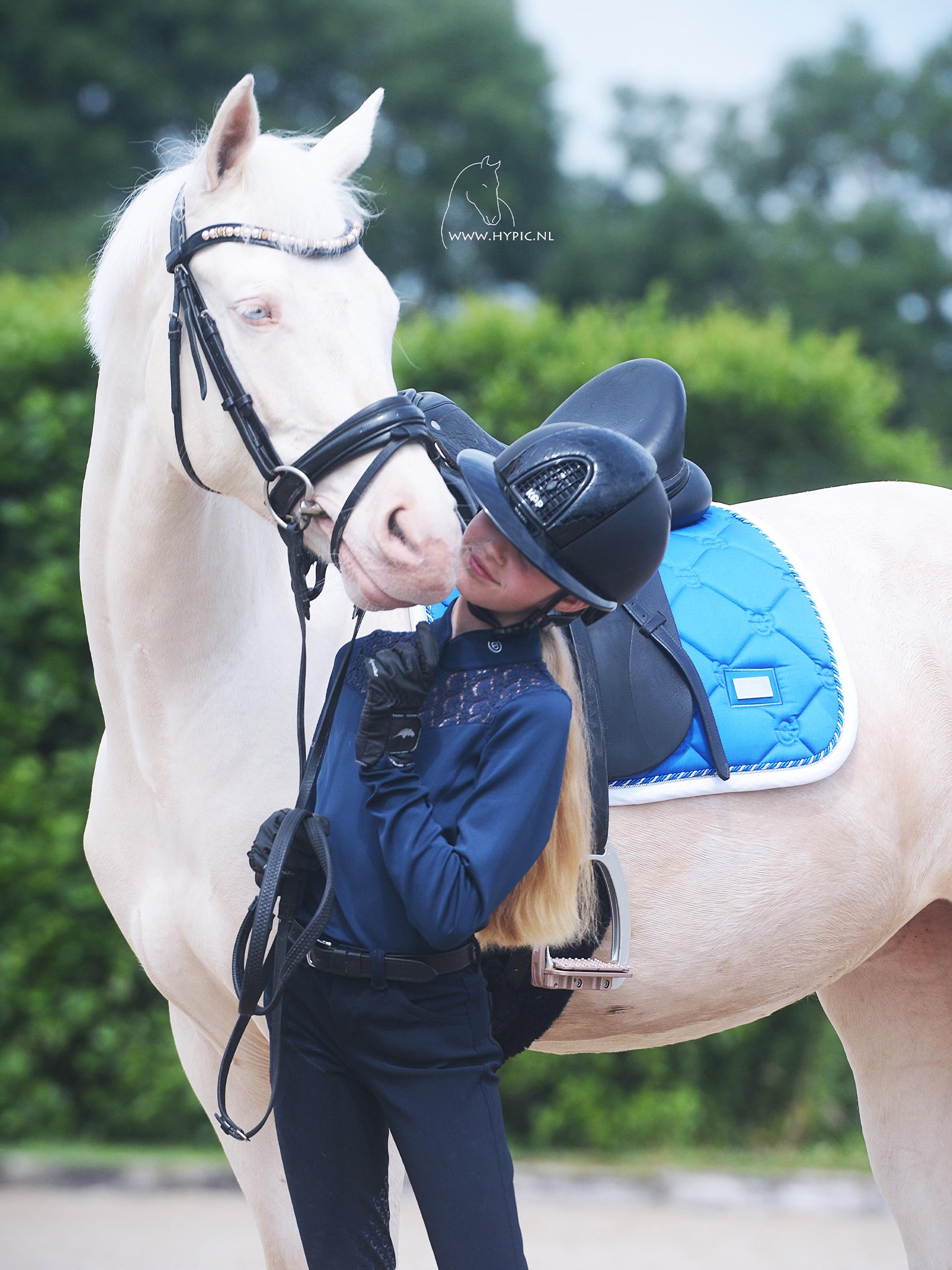 Dressage Saddle Pad Sapphire | Equestrian Stockholm