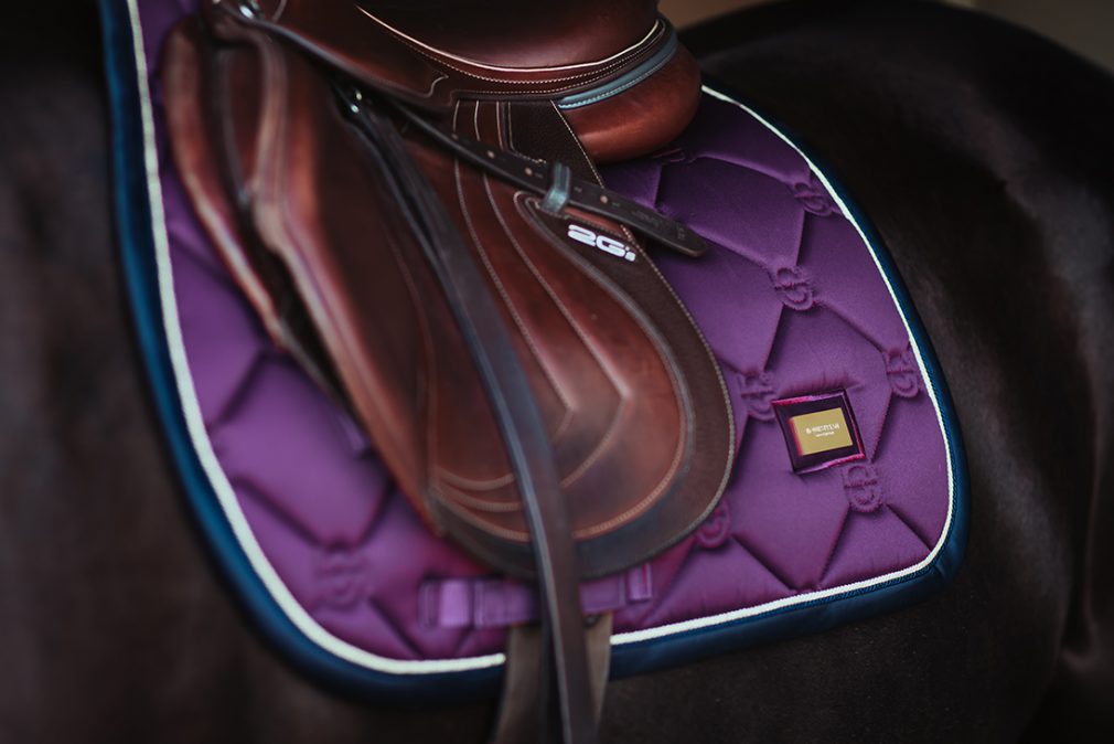 Jump Saddle Pad Purple Gold