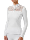 Crystal Champion Top Lange Mouw White