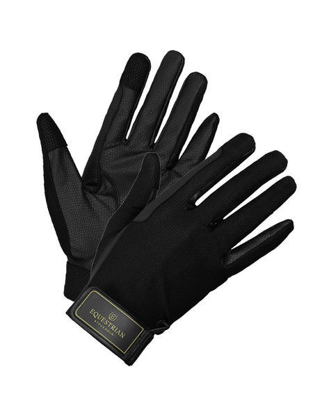 Sommer Reithandschuhe Black Gold