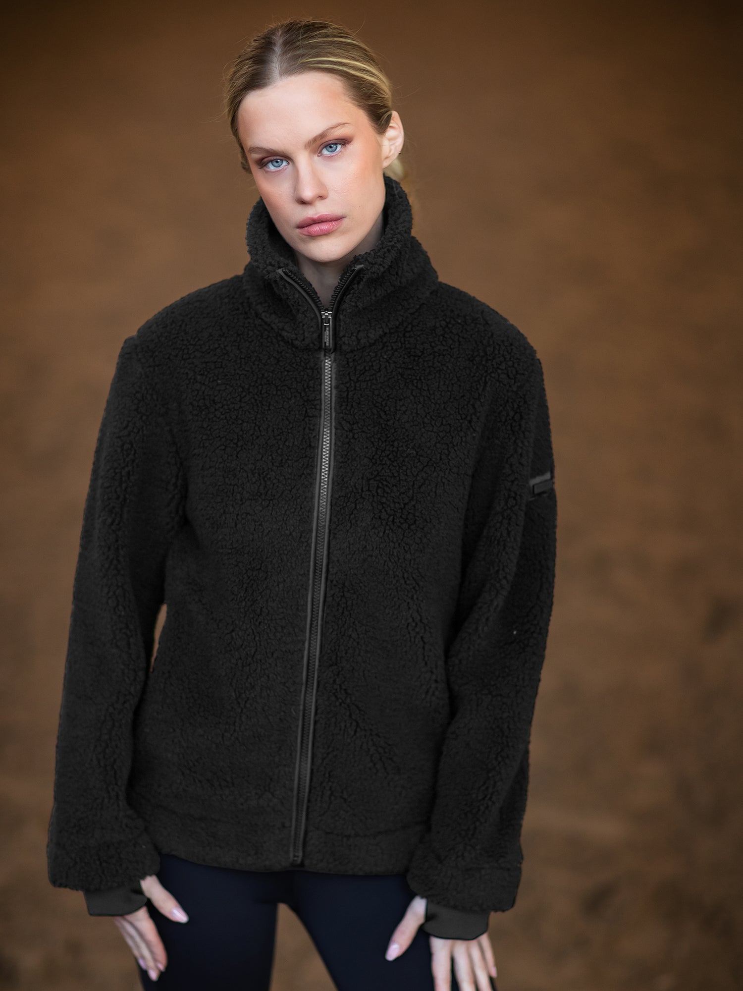Teddy Fleece Jacket Black – Equestrian Stockholm1
