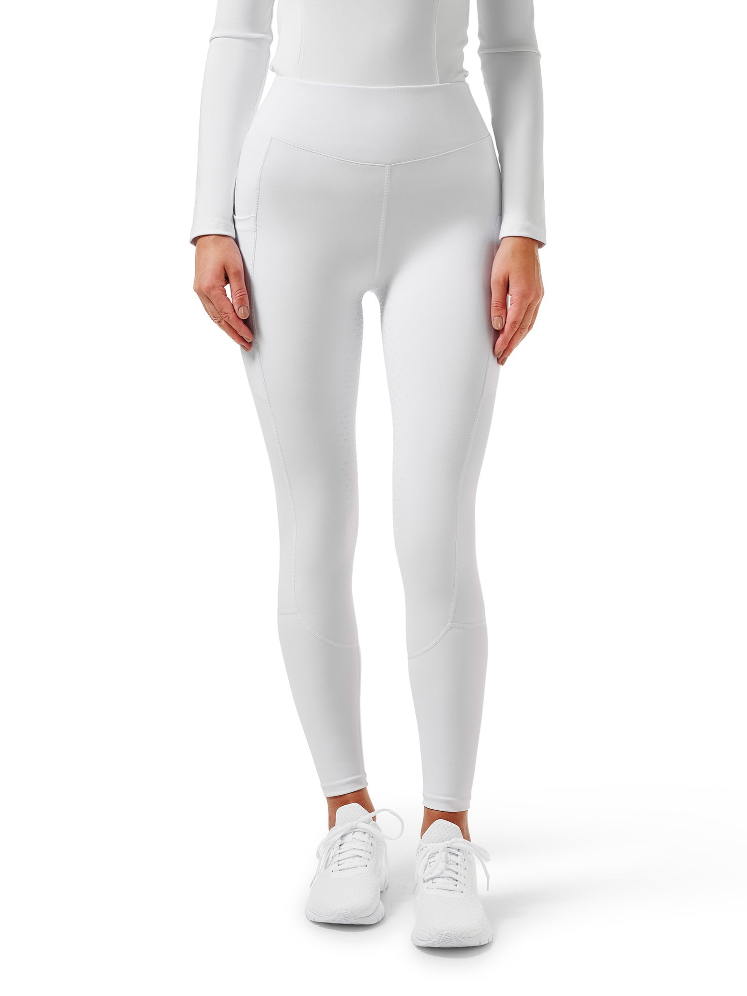 Riding Tights Dressage Movement White